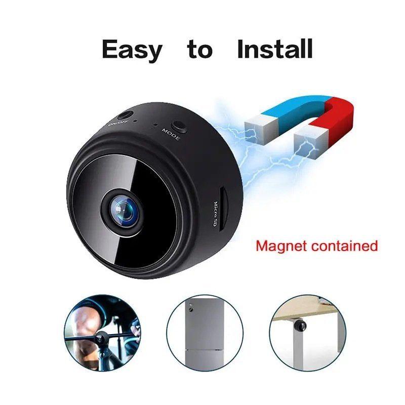 Compact A9 Mini WiFi 1080P HD Camera Magnetic Mount Security Device