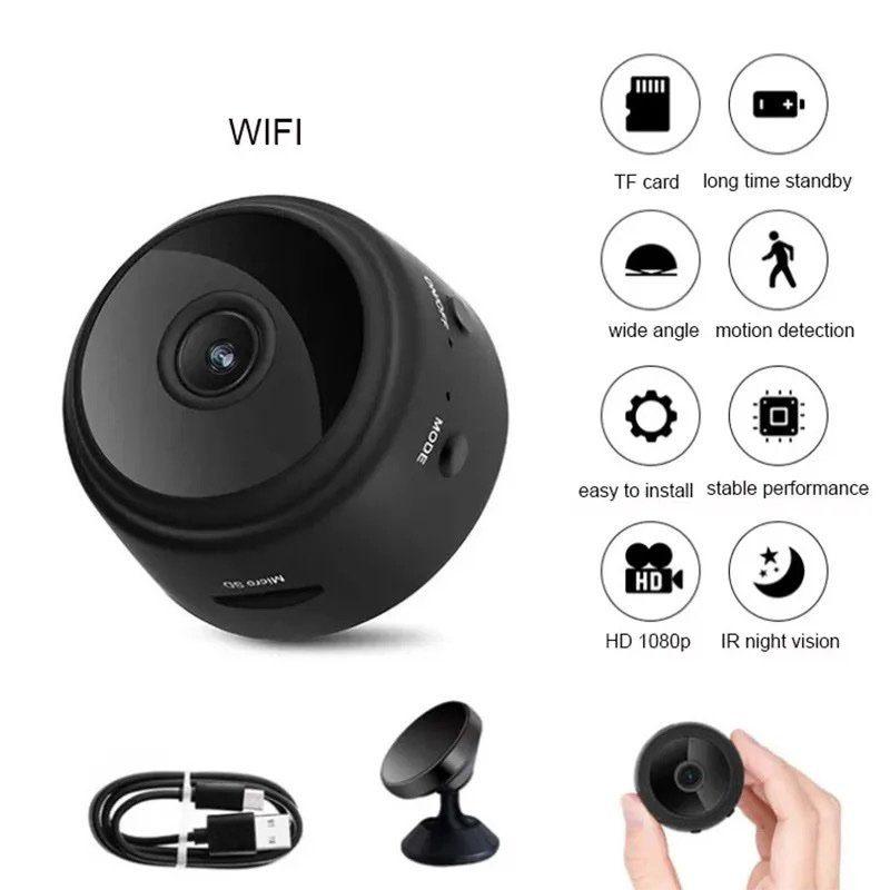 Compact A9 Mini WiFi 1080P HD Camera Magnetic Mount Security Device
