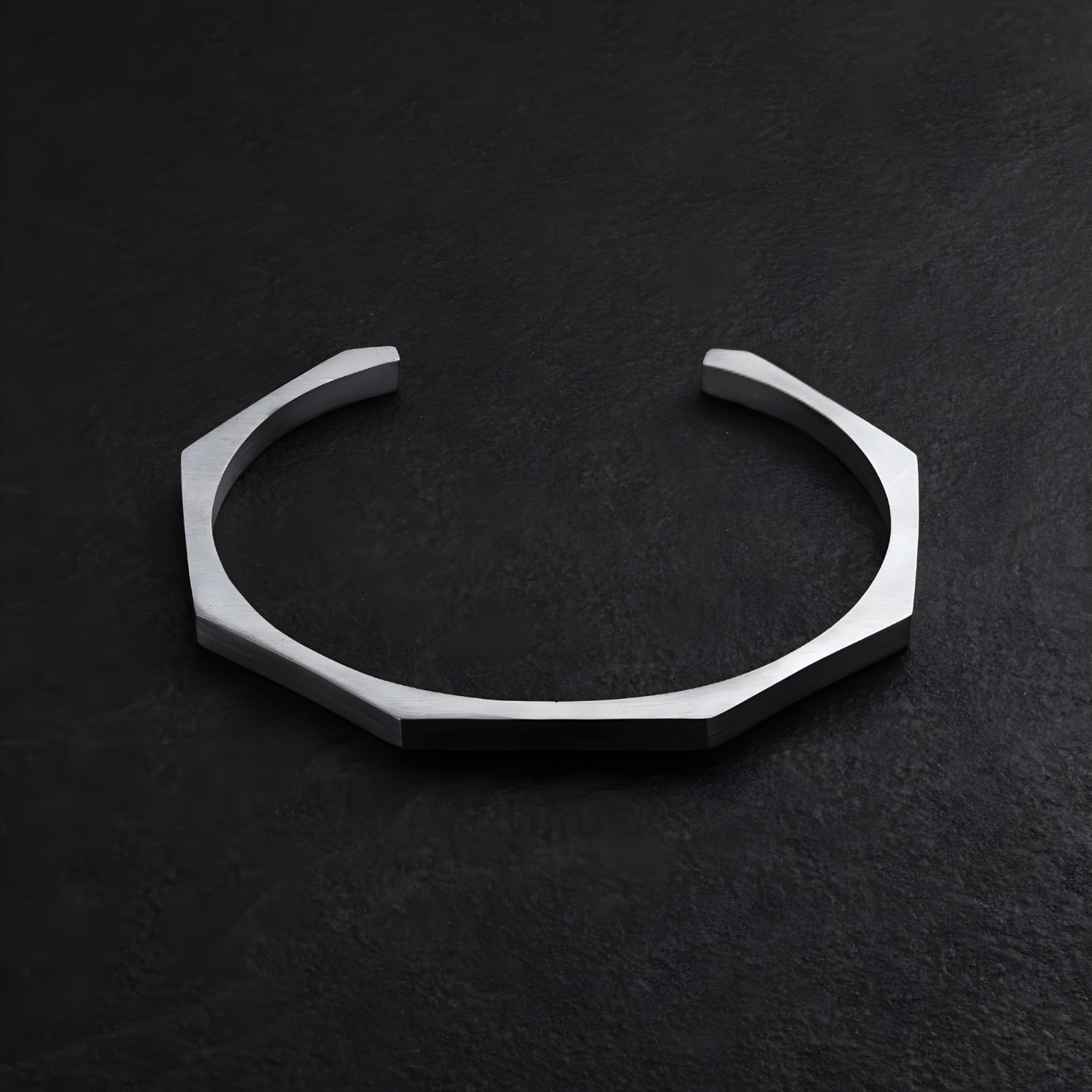 Premium Men's Black Onyx Silver-Tone Jewelry Set: Necklace, Bracelet, Ring